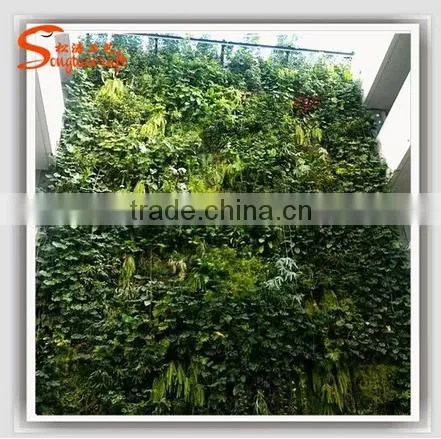 Green Artificial Garden Plant Wall photo-4