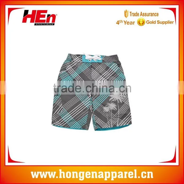 Hongen Apparel Quick Dry Beachwear Men Board Short /all Over Print Short Beachwear