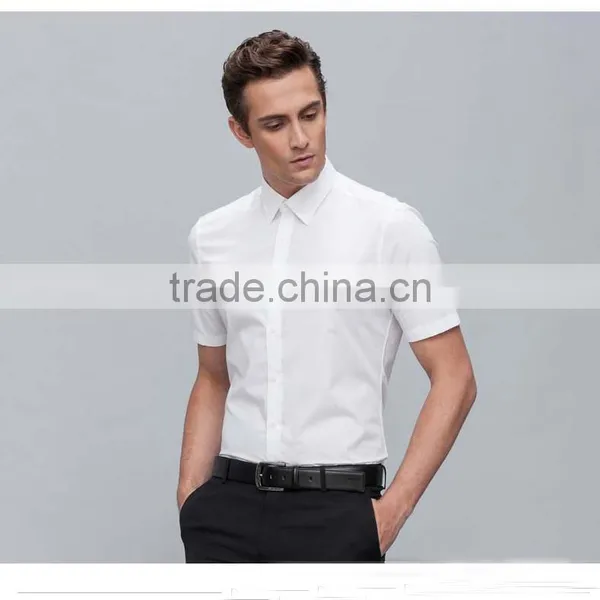 Wholesale 100% Cotton Dress Shirts Mens Workwear Uniform White Shirts photo-2