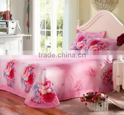 Custom Printing Bed Sheet/organic Bed Linen/digital Printed Bed Sheet photo-2
