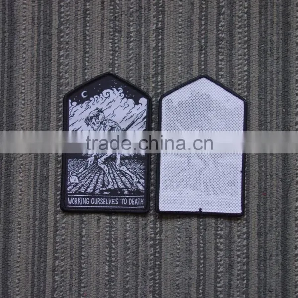 2017 Custom High Quality Clothing Woven Patch Badges photo-2