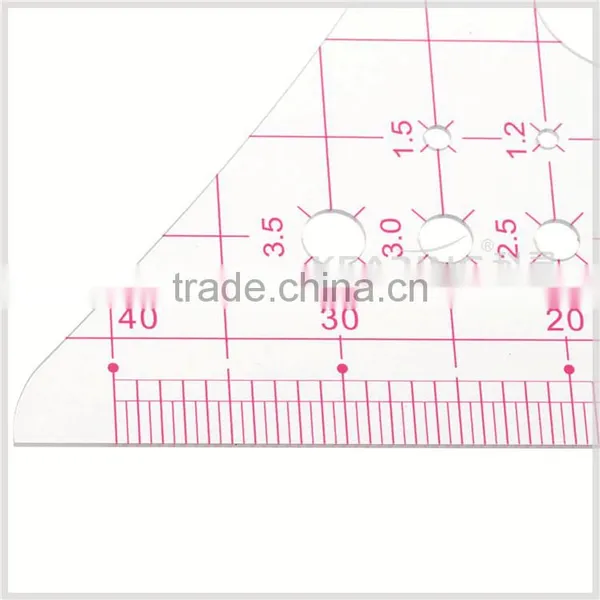 Kearing Transparent Plastic Rulers 1:4 Sandwich Printing Line Scale Rulers for Architect Designer #8514 photo-5