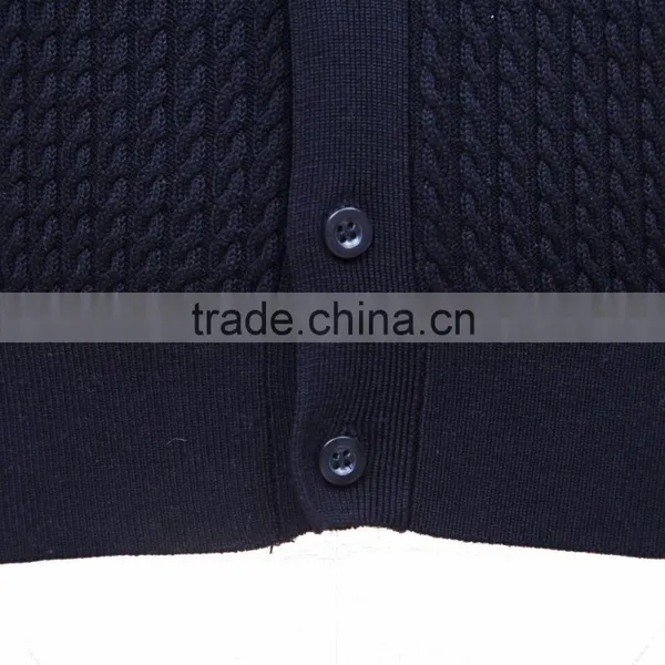 Men's Silk and Cotton Blend Sleeveless Cardigan Cheap photo-4