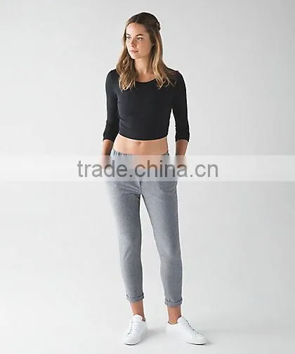 Crop Top Women Wholesale China Custom T Shirt Printing OEM T-shirt Printer Yoga Tank Top photo-2