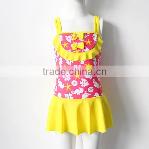 Stars One Piece Yellow Swimwear photo-4