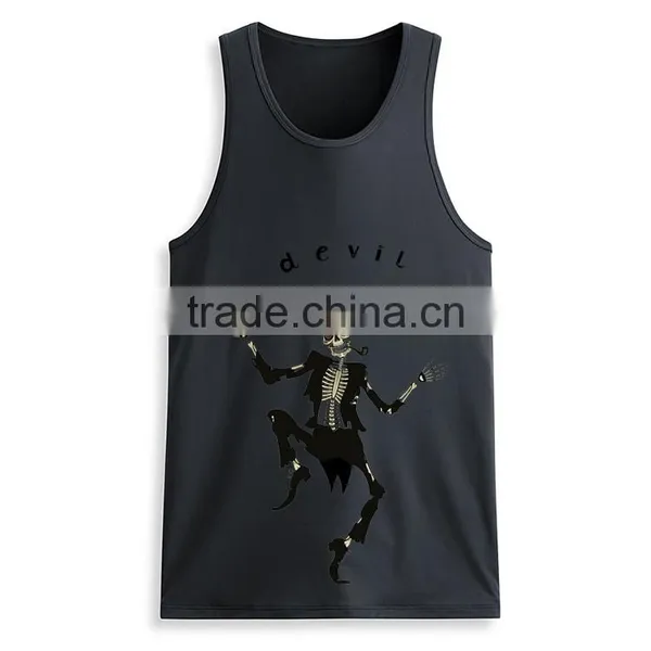 Bulk Printing Cheap Design Your Own Mens Bodybuilding Funny Sport Gym Tank Top photo-5