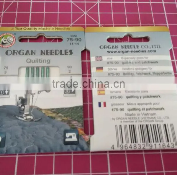 ORGAN DOMESTIC SEWING MACHINE NEEDLES 130/705H QUILTING MIX SIZE UNIVERSAL 1LOT = 5PCS GOOD FOR QUILTING & PATCHWORK photo-2