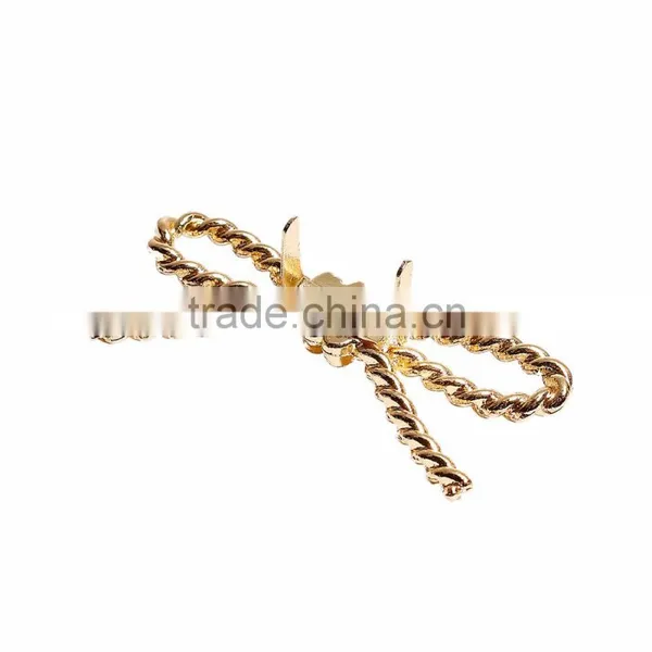 Zinc Based Alloy Purse Accessories Gold Plated 6.1cm(2 3/8") x 2.8cm(1 1/8"), 1 Piece photo-2