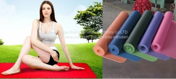 2021TPE/XPE/PVC/NBR/EVA Foam Yoga Mat Making Machine(extruder+3 Rollers Calender Machine) photo-2