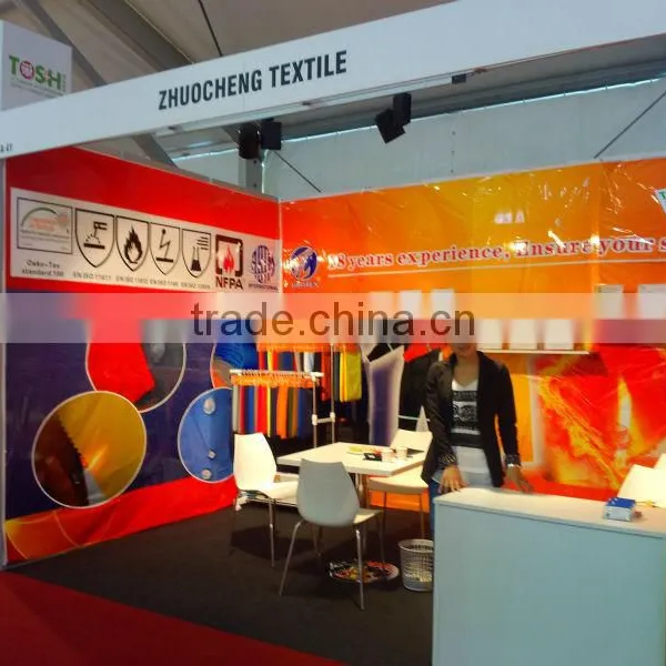 Yellow 30+ 50+ UPF Colorful CVC Twill / Plain / Sateen Anti-UV / FR Fabric photo-2