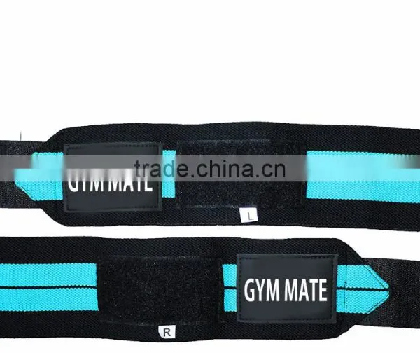 WRIST WRAPS WITH LEATHER LABEL PRINT LOGO photo-2