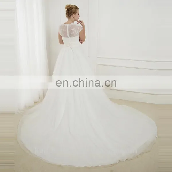 EB2694 Fanbulous Cap Sleeve Sexy Top With Tulle Skirt Wedding Ball Gown photo-2