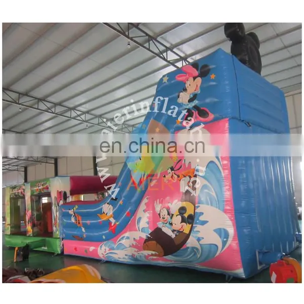 2017 Aier Hot Sale Advertising Strong Colored Inflatable Slide photo-3