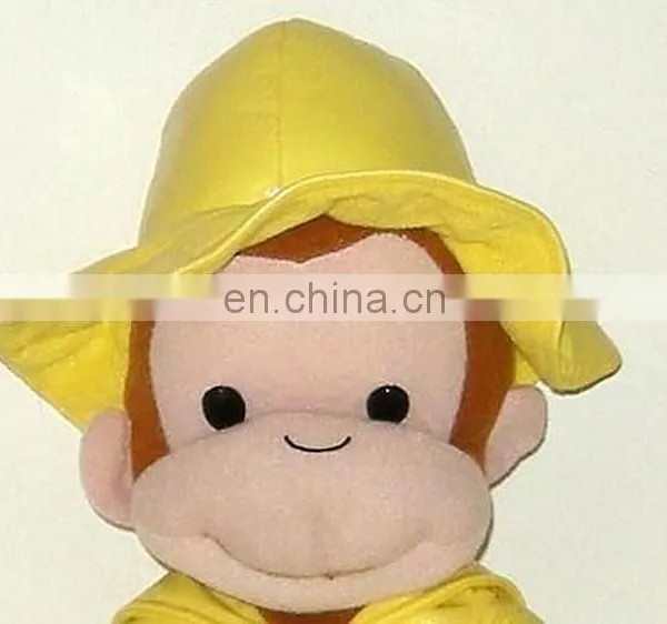 American Fairy Tales Curious George in Yellow Hat Plush Monkey Toy photo-2