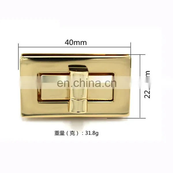 Hot Sale 1/4 Turn Bag Parts Fashion Metal Lock For Handbag Accessory photo-5