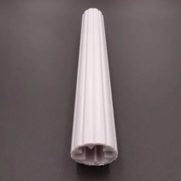 Plum Blossom Tube Extrusion Polycarbonate Milky White Round Plastic