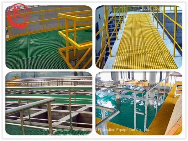 Yellow Molded Fiberglass Floor Grating / Plastic Grating Panels photo-2