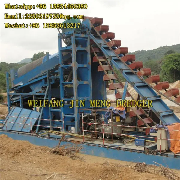 Professional Gold Mining Bucket Chain Dredger 150m³/h photo-2