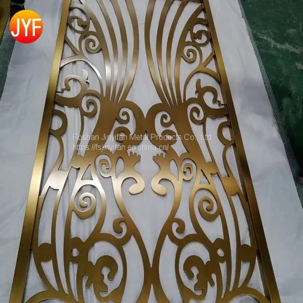 Foshan Manufactroy Customized Decorative Screen Stainless Steel Folding Room Dividers photo-4