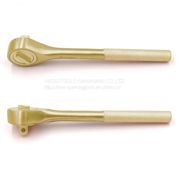 WEDO Non Sparking Aluminium DIN3122 Bronze Ratchet Wrench photo-4