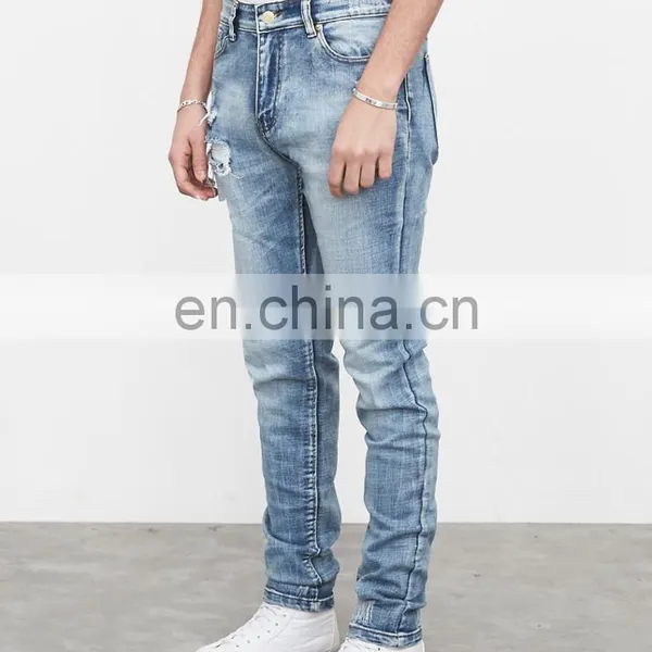 DiZNEW Destroyed Stretch Denim Jeans Rips Skinny Denim Man Jeans Pant Ripped Jeans photo-5