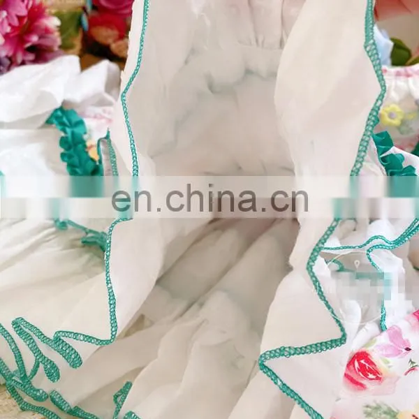 Summer Lolita Spanish Princess Dress Lace Stitching Print Girls Ball Gown Vintage Birthday Easter Party Dress For Girl photo-5