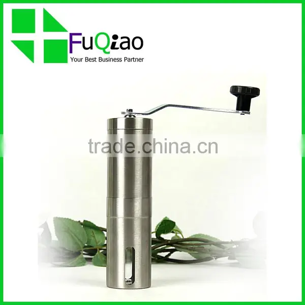 Trade Assurance Ceramic Burr Manual Stainless Steel Commercial Coffee Grinder With Scoop Quality Choice