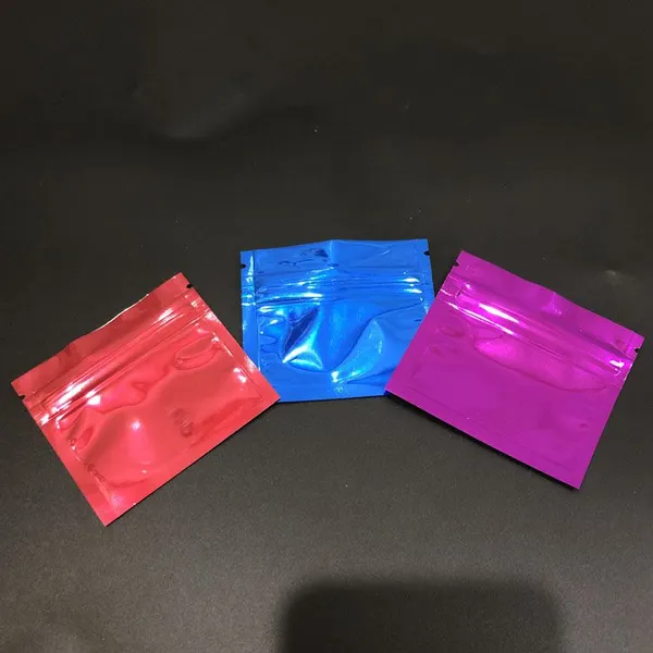 Wholesale Smell Proof Custom Printed Zip Lock Small 3 Side Sealed Pouch Laminated Aluminum Foil Sachet photo-2