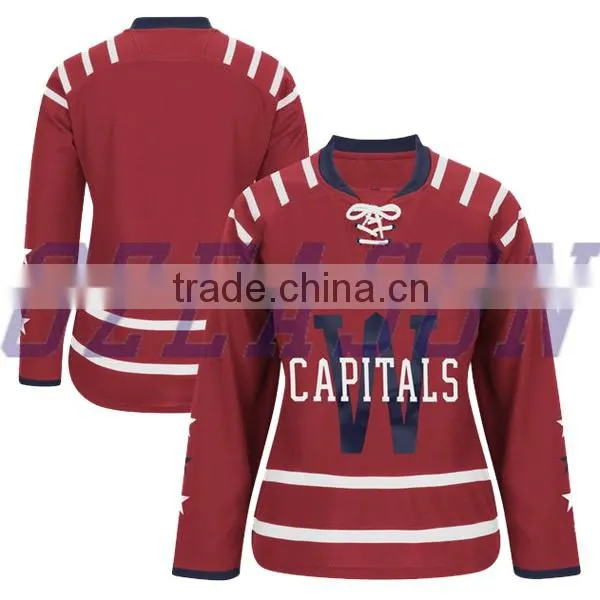 2016 Hot Sale Unique Design International Sublimated Ice Hockey Jersey photo-6