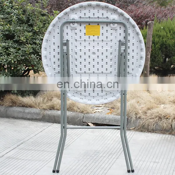 80x110cm Round Table Manufacturer Camping Wedding Party Hire Plastic Outdoor Catering Bar HDPE Folding Table photo-4