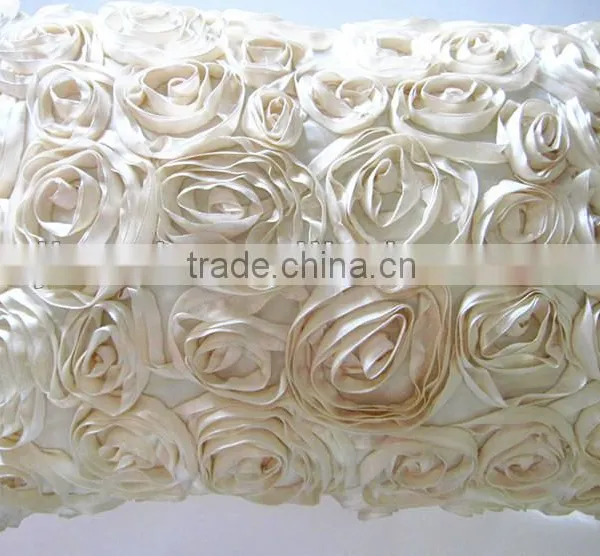 Ribbon Embroidery Cushion