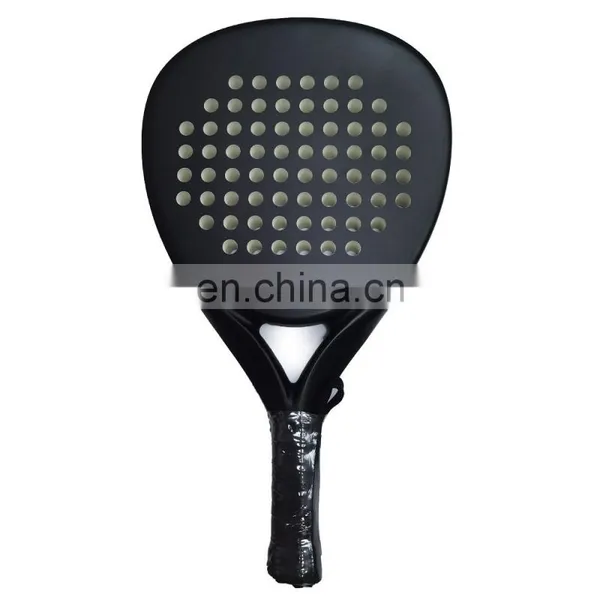 Wholesale Factory Custom DIY Logo Padel Racket Carbon Fiber 3K 12K 18K Soft EVA Professional Carbon Beach Rackets photo-5