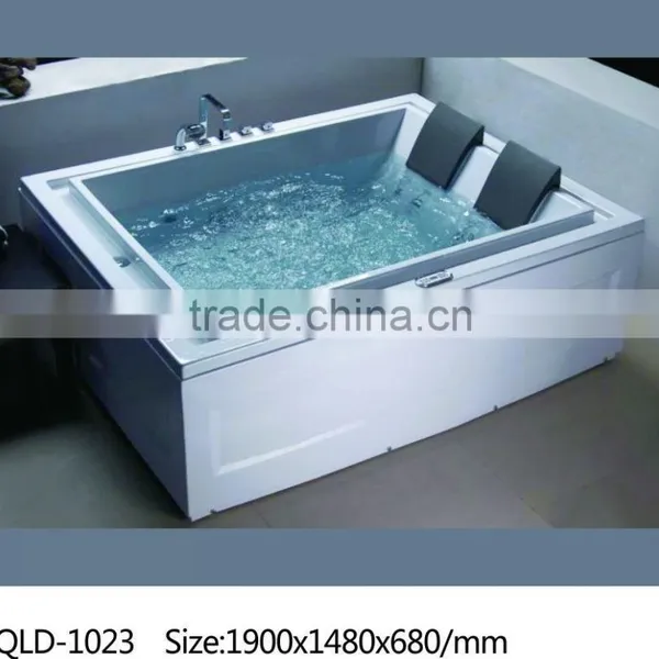 Factory Made New Design ABS Massage Bathtub for Two People
