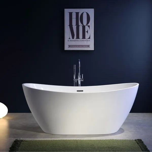 New Design Bathroom Acrylic Freestanding Bathtub for One Person Bath Tub for Adult photo-2
