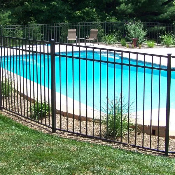 Customized Metal Steel Swimming Pool Fencing Villa Garden Fence Decoration Laser Cut Aluminum Fence Panels