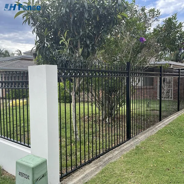 Waterproof Privacy Garden Steel Metal Fence With Posts Steel Fence Powder Coated Fencing photo-3