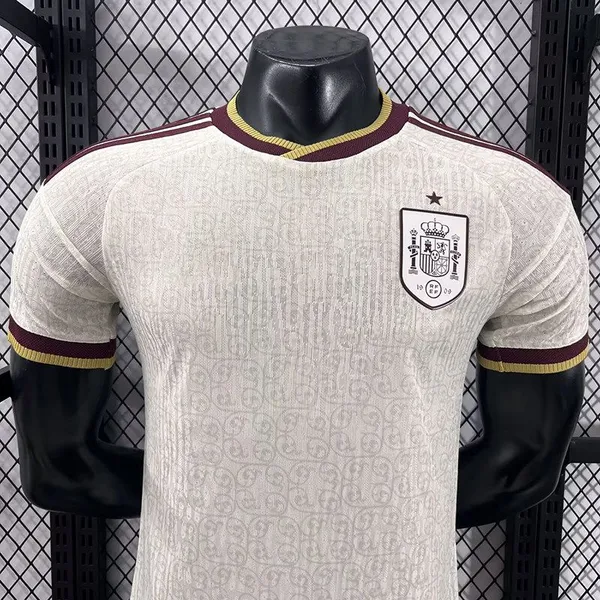 2627 Spain Away Team World Cup Jersey Player Version Sports Short Sleeve Football ShirtPlayer Version Jersey photo-5