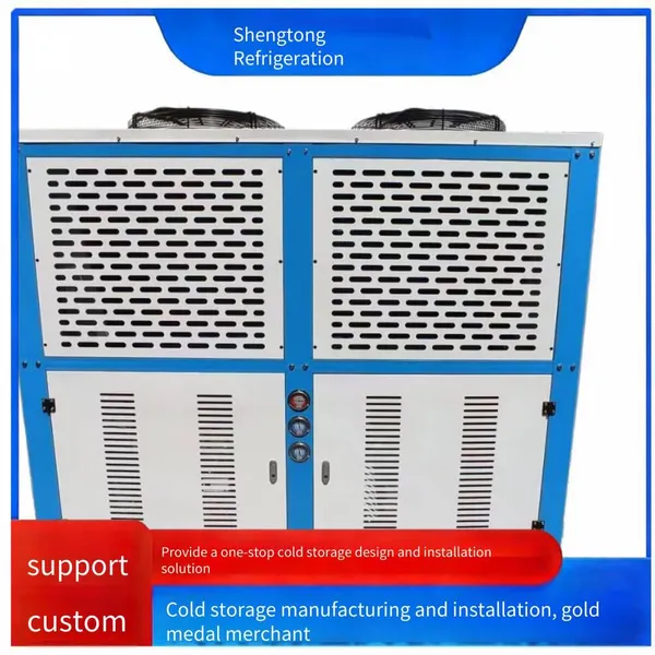 V-shaped Box-type Air-cooled Frascold-style Refrigeration Unit, Outdoor Freezer Piston Low-temperature Compression Unit for Cold Storage