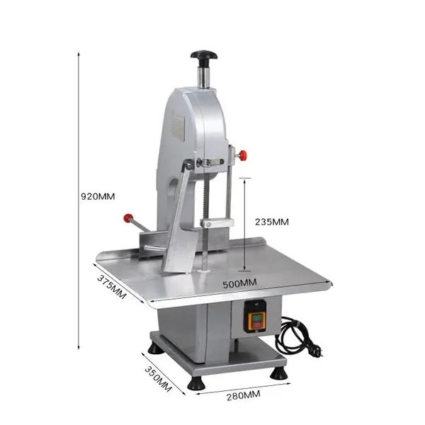 QDMECH Automatic Electric Meat Bone Saw Machine Stainless Steel Frozen Meat Fish Bone Cutting Machine for Restaurant and Butcher Shop photo-5