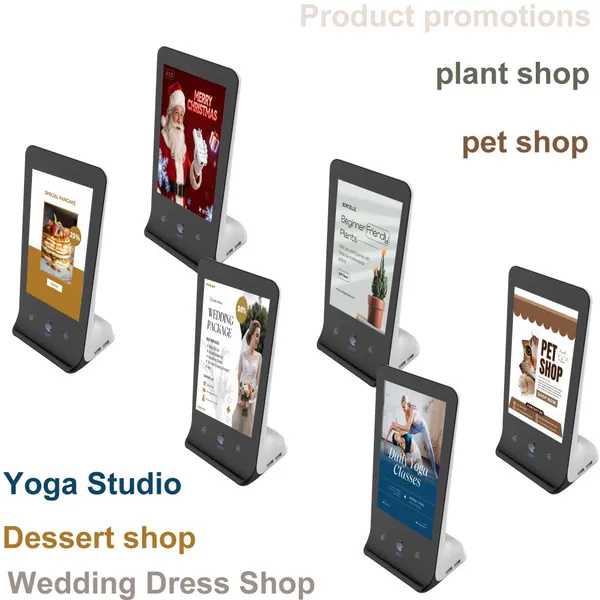 Exhibition Display Props Mini Portable Video Advertising Display Machines With Built-in Batteries Do Not Require Plugging in photo-2
