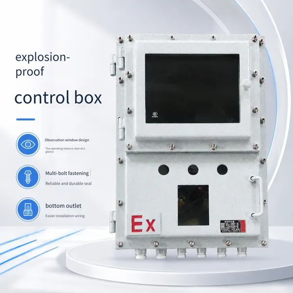 Explosion-proof Control Box With Observation Window, Industrial Explosion-proof Distribution Box, Non-standard Customized Cast Aluminum Explosion-proof Electrical Control Cabinet