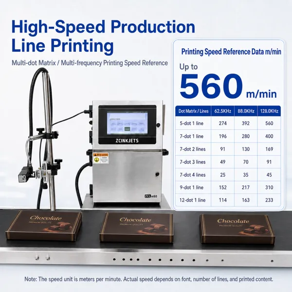 Expiry Date Printer for Chocolate Cartons Food Packaging and High Speed Production Line Coding photo-2