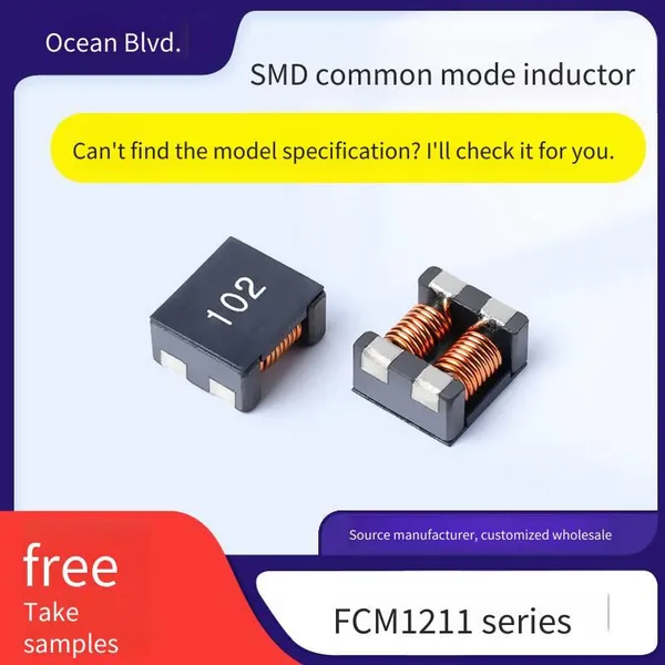 Fcm1211 Common Mode Inductor, Smt Patch, Power Supply Filter Component, High Impedance, Industrial Grade