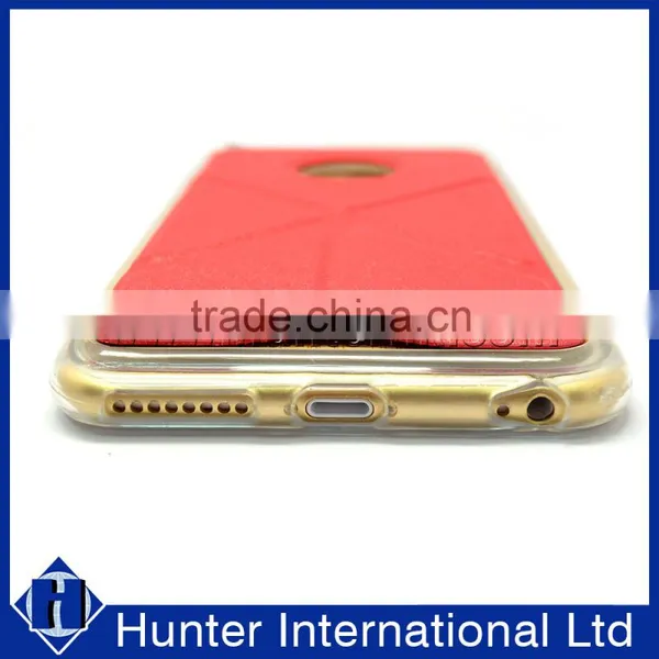 Soft Three Folds Leather Stand For IPhone Case photo-5