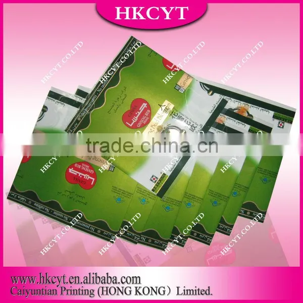 Custom Printed Pvc Shrink Label for Beverage/shrink Label for Plastic Product