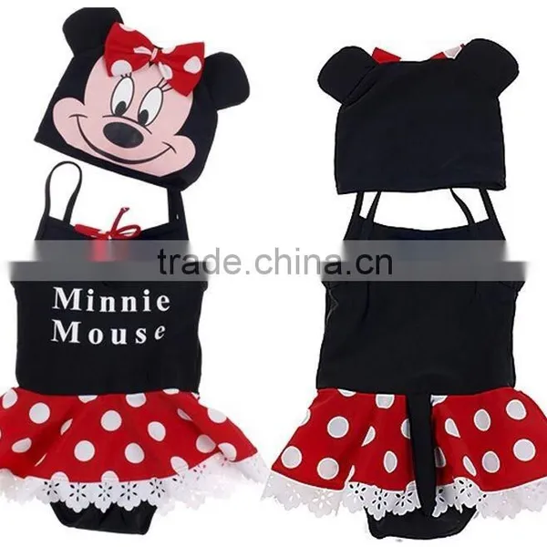2015 Fashion Kids Swimsuit Lovely Mickey and Minnie Designs for Girls and Boys. Kids Swimwear,chidlren Swimsuit photo-2