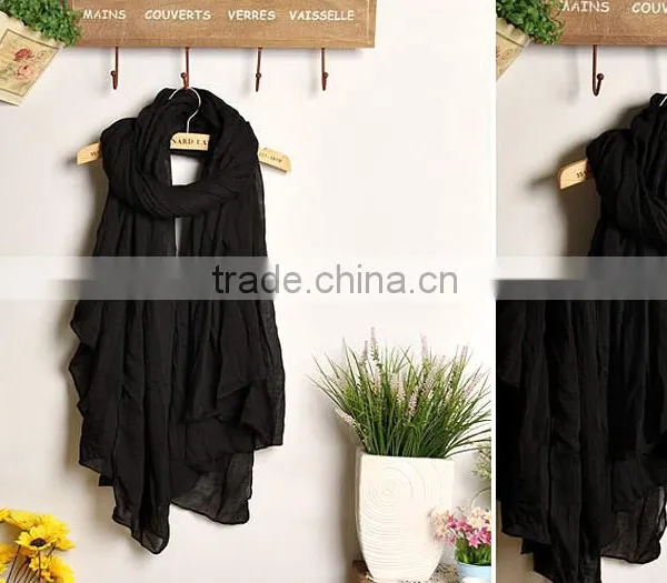 Wholesale Long Soft Large Plain Viscose Shawl photo-5