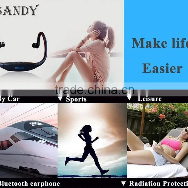 New Wireless Bluetooth Headset for Bluetooth Headset Sport Earphone fm Radio Bluetooth Headset photo-2
