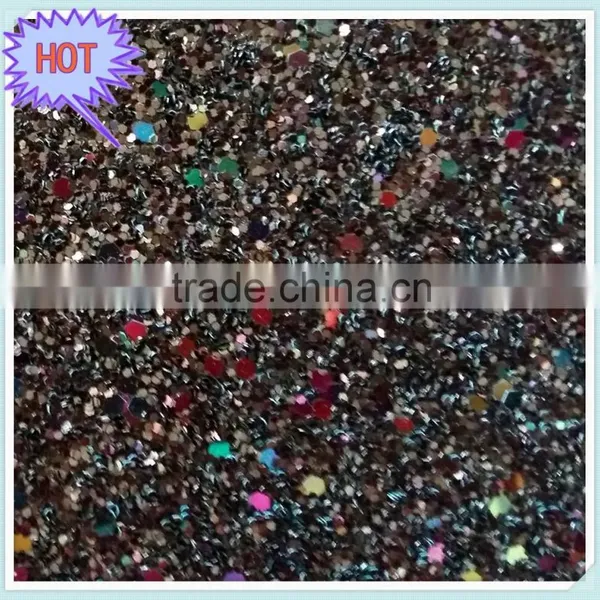 Fashion Glitter Fabric for Bags, Cheap Glitter Wallpaper photo-4