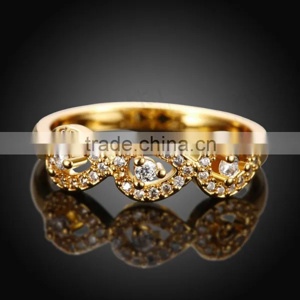 Factory Wholesell Direct New Simple Designs Gold Ring for Women Ladies photo-4